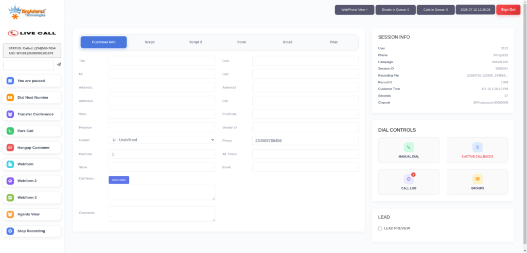 VICIdial Agent Dashboard (Live Call) (2)