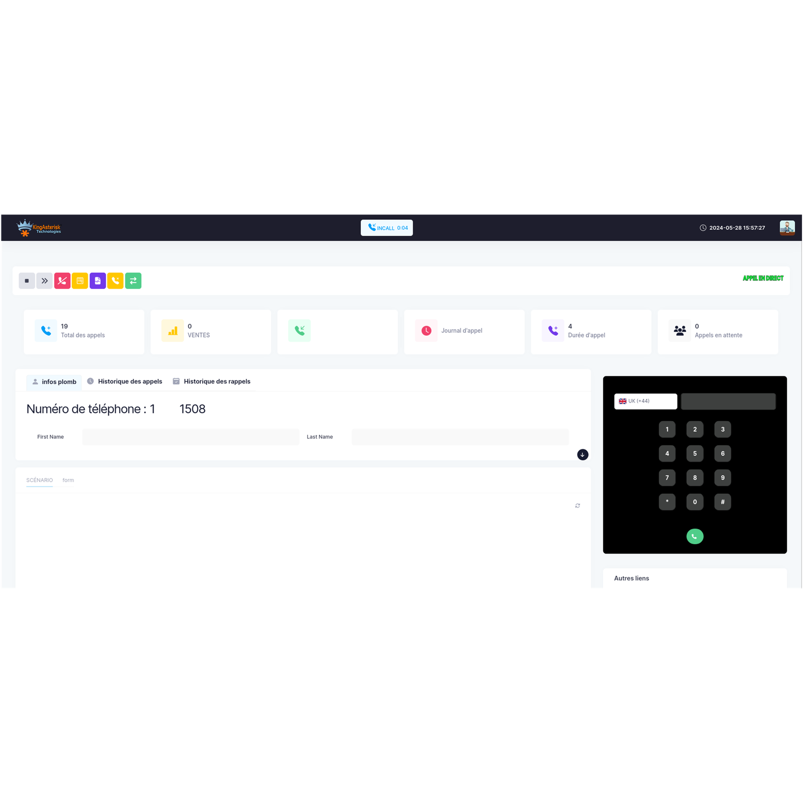 agent dashboard